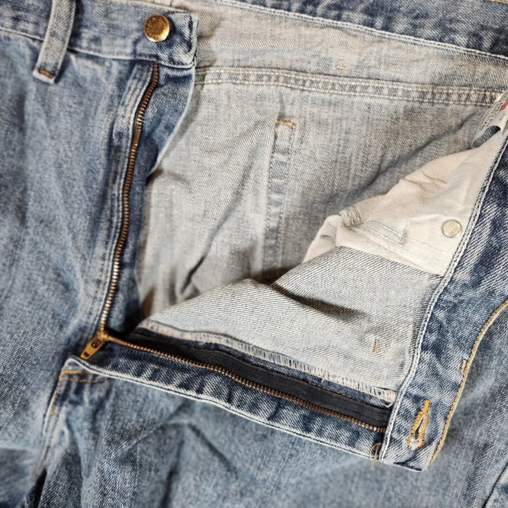 Wrangler Jeans Men's 44X30 Relaxed Fit 97601VR‎ Blue Pre-Owned STAIN